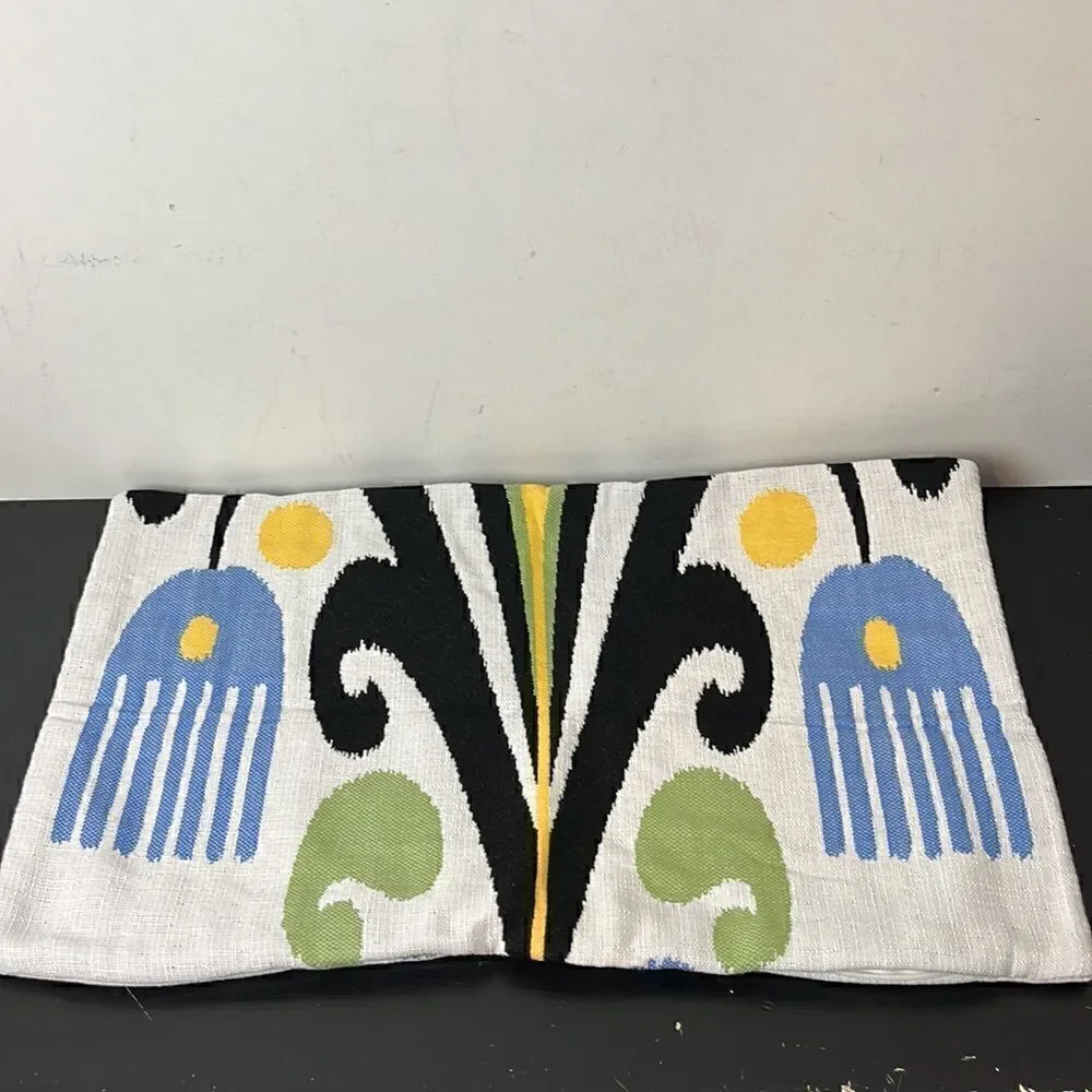 William Sonoma Outdoor Sunbrella Sofia Ikat pillow cover